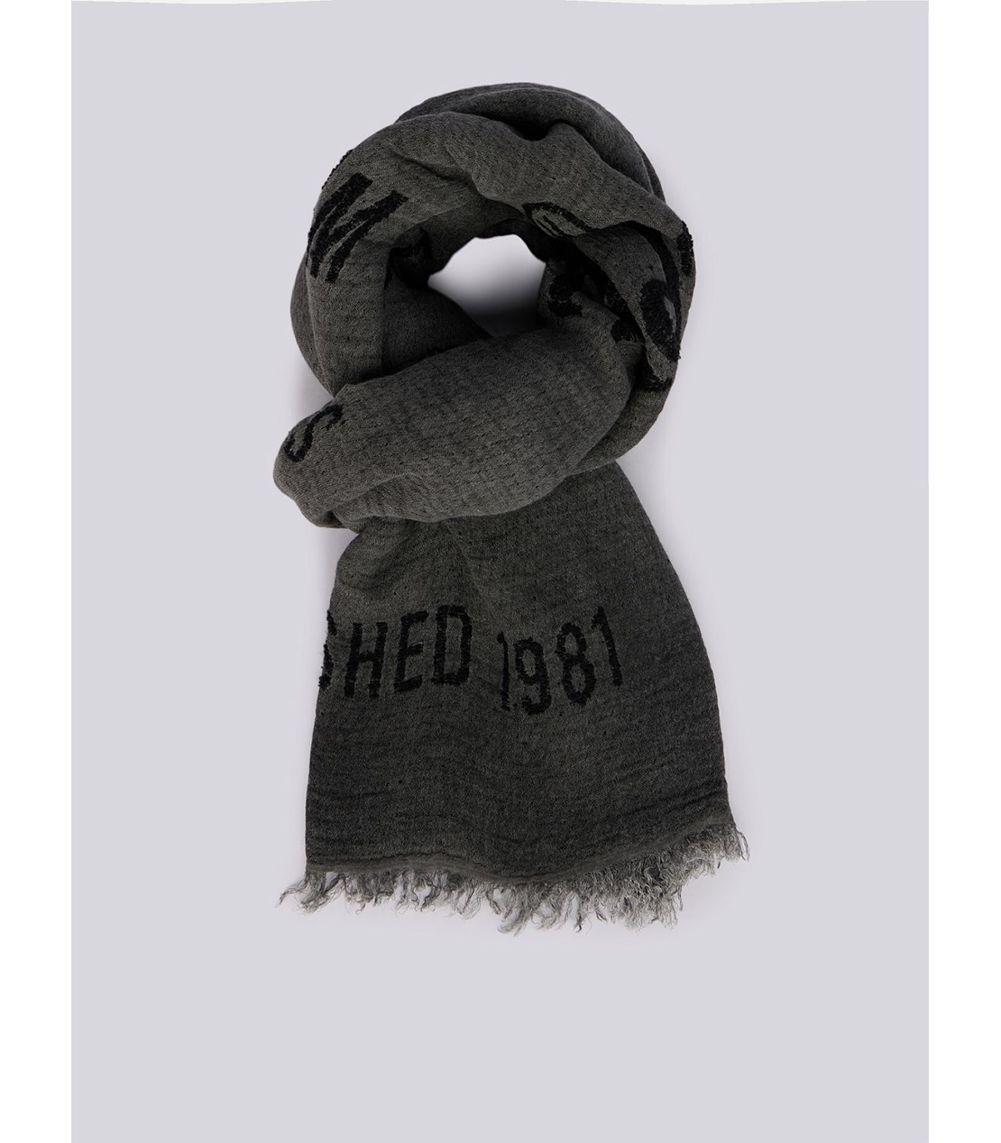 フリンジ レタリングストール